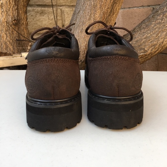 NEW DICKIES Composite Toe Lace Up Work Shoes Brown Size 10 - Picture 5 of 8